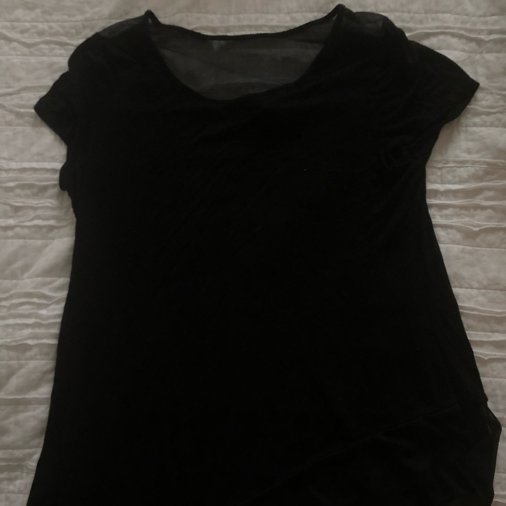 Black sheer back T Shirt